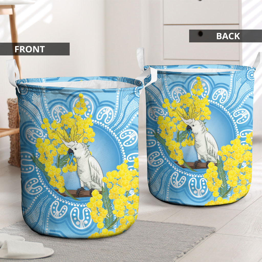 World Diabetes Day Australia Laundry Basket Yellow-crested Cockatoo Golden Wattle Aboriginal