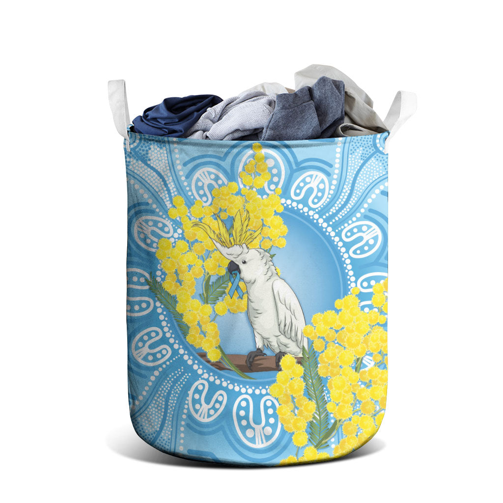 World Diabetes Day Australia Laundry Basket Yellow-crested Cockatoo Golden Wattle Aboriginal