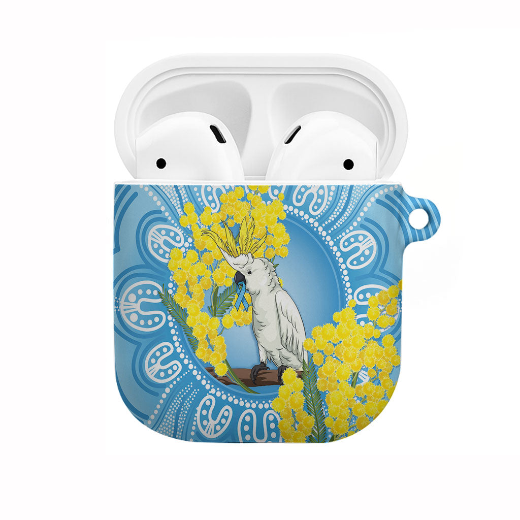 World Diabetes Day Australia AirPods Case Yellow-crested Cockatoo Golden Wattle Aboriginal