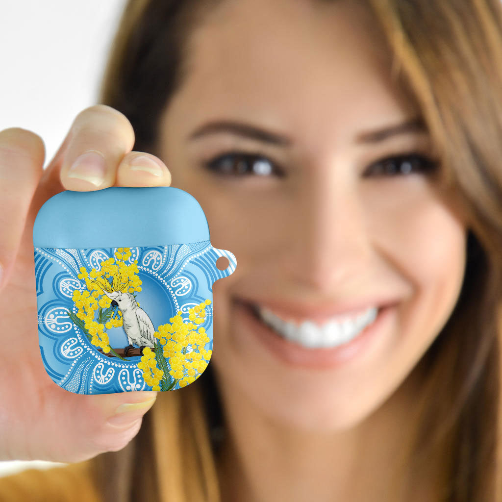 World Diabetes Day Australia AirPods Case Yellow-crested Cockatoo Golden Wattle Aboriginal