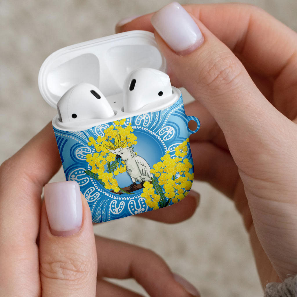 World Diabetes Day Australia AirPods Case Yellow-crested Cockatoo Golden Wattle Aboriginal