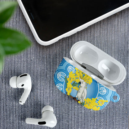 World Diabetes Day Australia AirPods Case Yellow-crested Cockatoo Golden Wattle Aboriginal