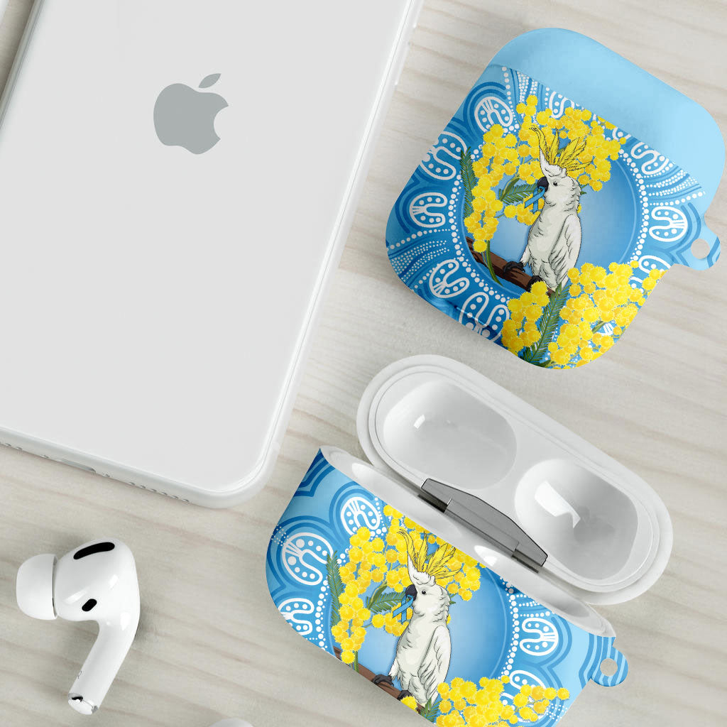 World Diabetes Day Australia AirPods Case Yellow-crested Cockatoo Golden Wattle Aboriginal