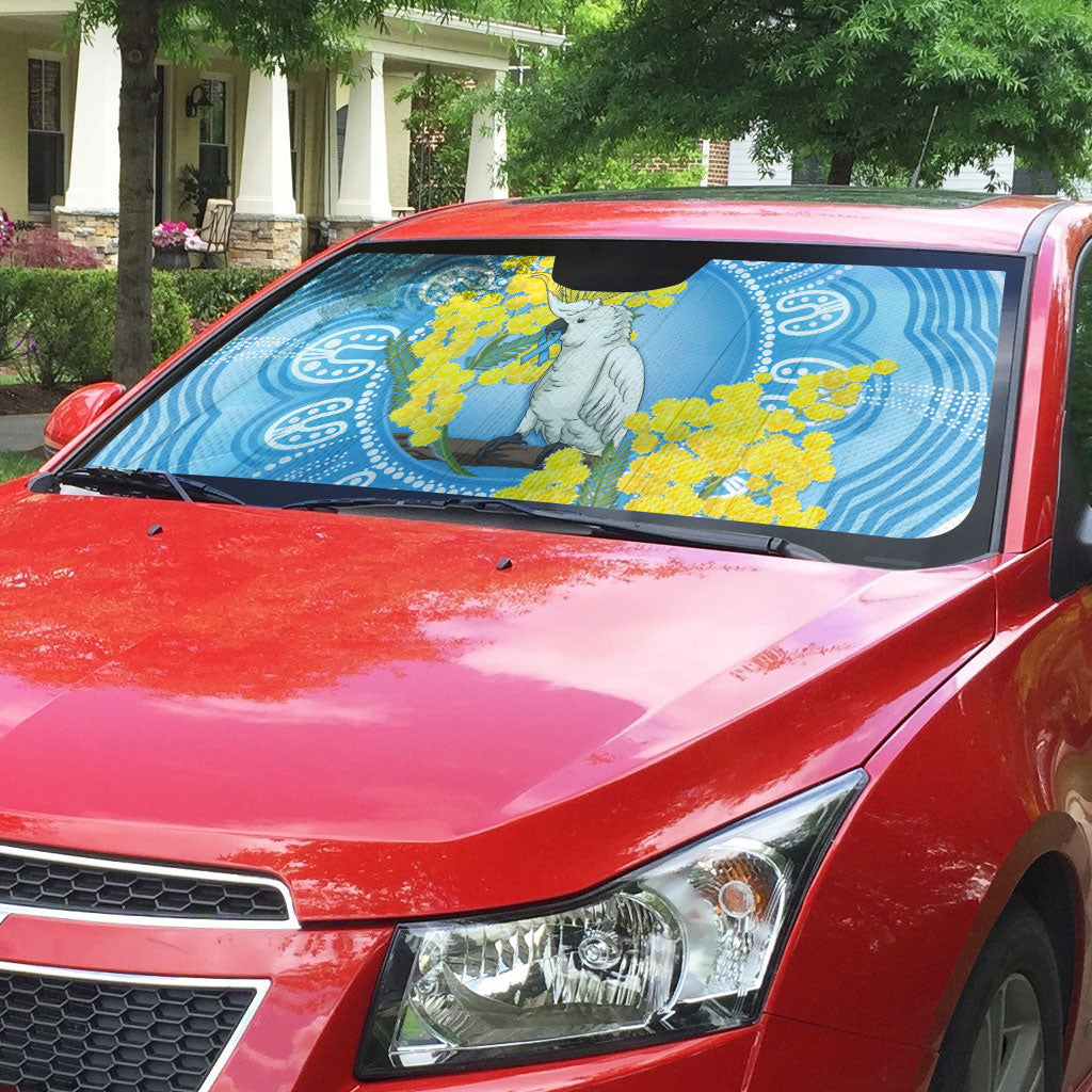 World Diabetes Day Australia Auto Sun Shade Yellow-crested Cockatoo Golden Wattle Aboriginal