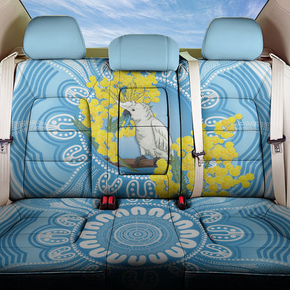 World Diabetes Day Australia Back Car Seat Cover Yellow-crested Cockatoo Golden Wattle Aboriginal