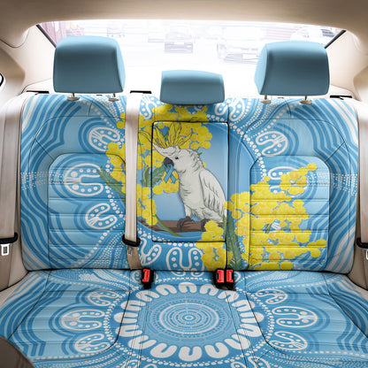 World Diabetes Day Australia Back Car Seat Cover Yellow-crested Cockatoo Golden Wattle Aboriginal