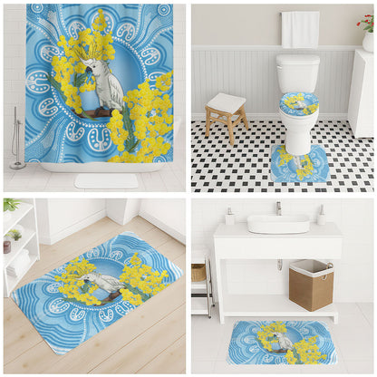 World Diabetes Day Australia Bathroom Set Yellow-crested Cockatoo Golden Wattle Aboriginal