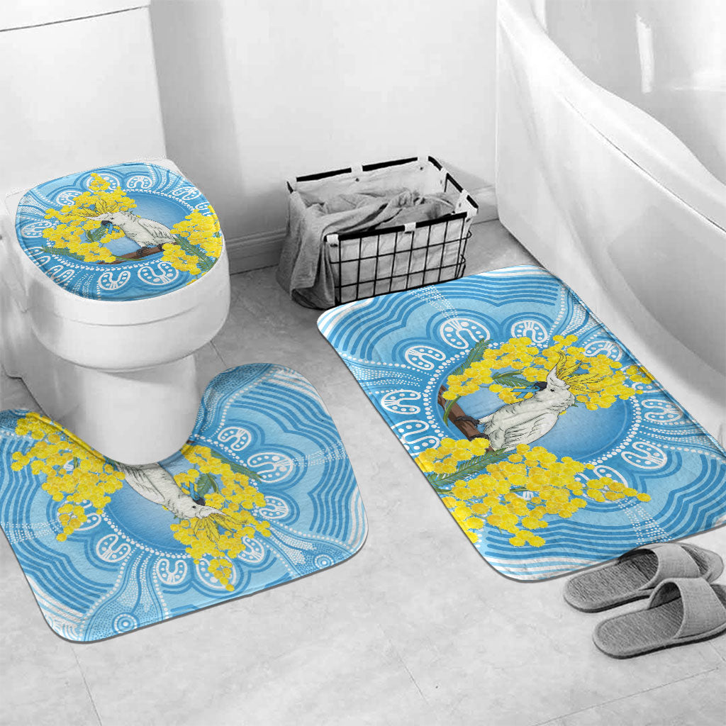 World Diabetes Day Australia Bathroom Set Yellow-crested Cockatoo Golden Wattle Aboriginal