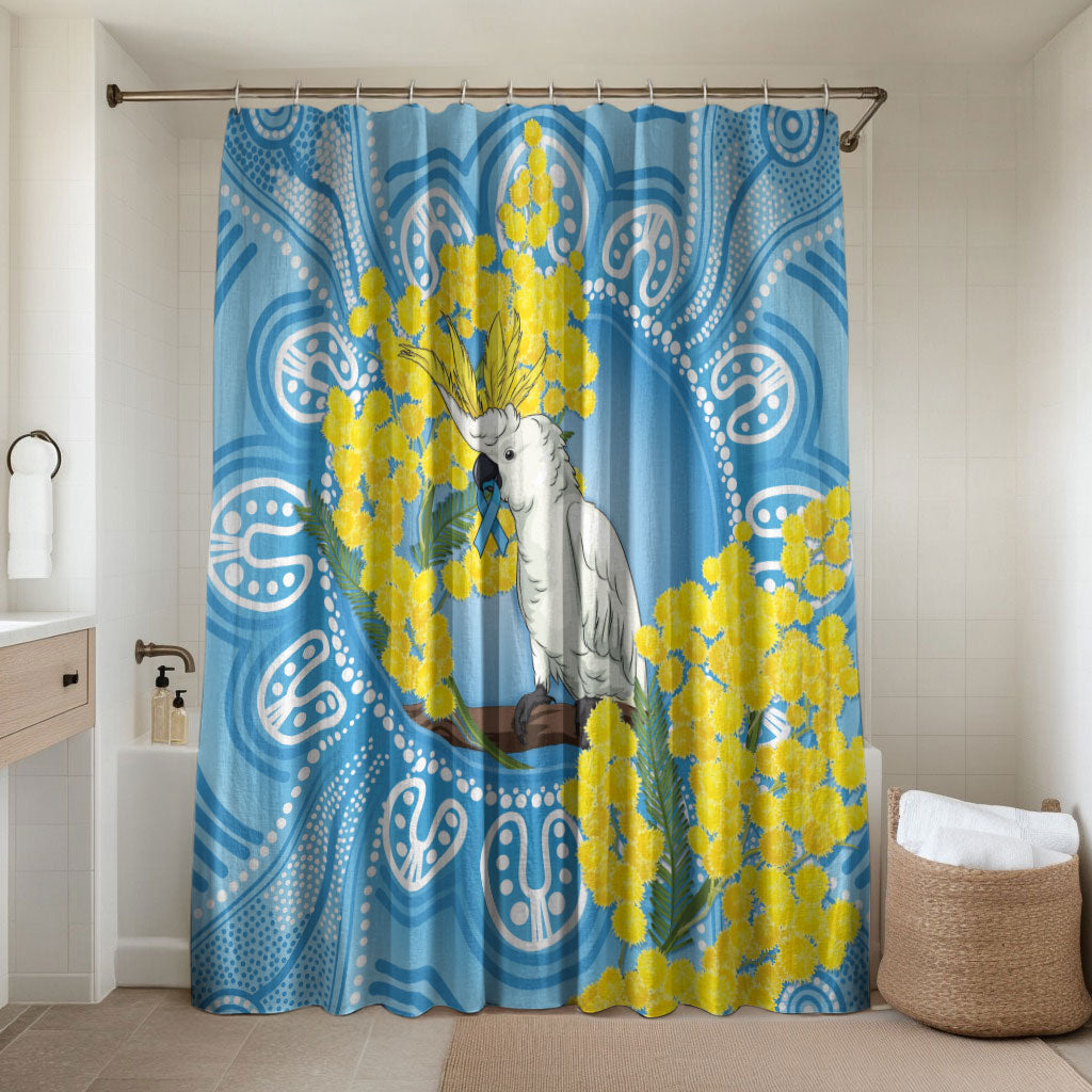 World Diabetes Day Australia Bathroom Set Yellow-crested Cockatoo Golden Wattle Aboriginal