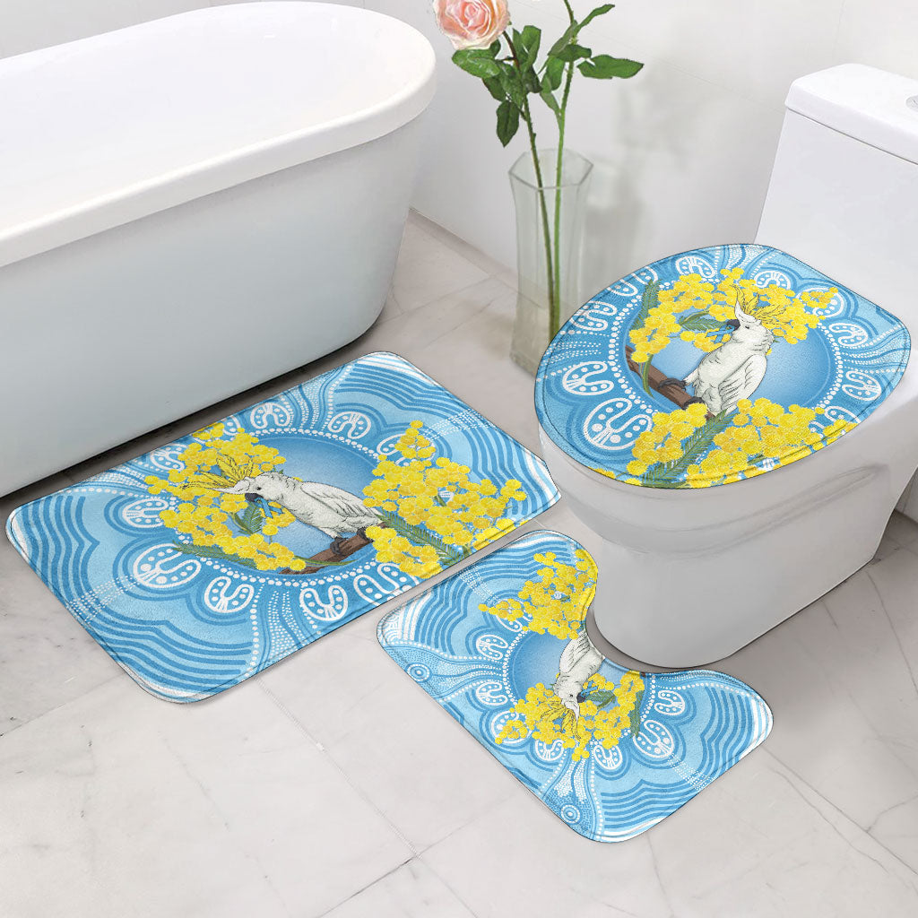 World Diabetes Day Australia Bathroom Set Yellow-crested Cockatoo Golden Wattle Aboriginal