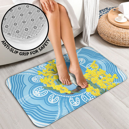 World Diabetes Day Australia Bathroom Set Yellow-crested Cockatoo Golden Wattle Aboriginal