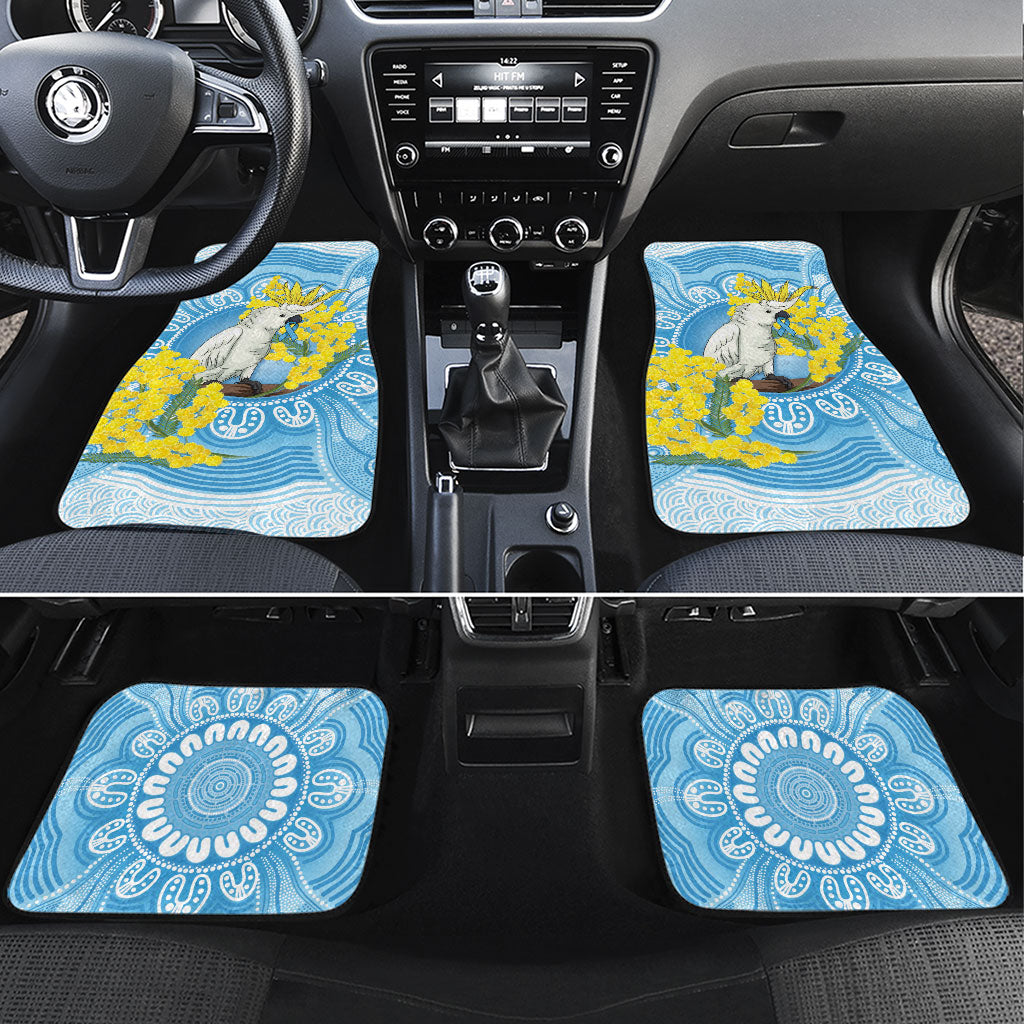 World Diabetes Day Australia Car Mats Yellow-crested Cockatoo Golden Wattle Aboriginal