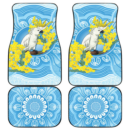 World Diabetes Day Australia Car Mats Yellow-crested Cockatoo Golden Wattle Aboriginal