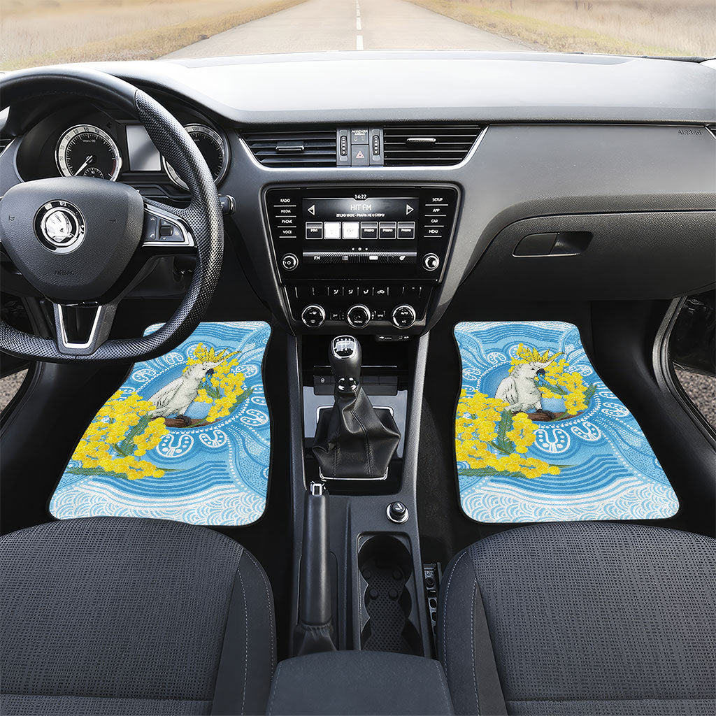 World Diabetes Day Australia Car Mats Yellow-crested Cockatoo Golden Wattle Aboriginal