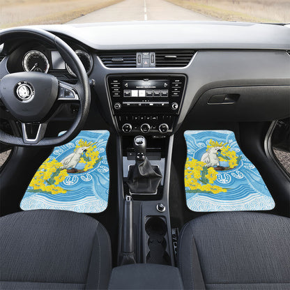 World Diabetes Day Australia Car Mats Yellow-crested Cockatoo Golden Wattle Aboriginal