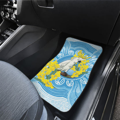 World Diabetes Day Australia Car Mats Yellow-crested Cockatoo Golden Wattle Aboriginal