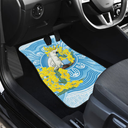 World Diabetes Day Australia Car Mats Yellow-crested Cockatoo Golden Wattle Aboriginal
