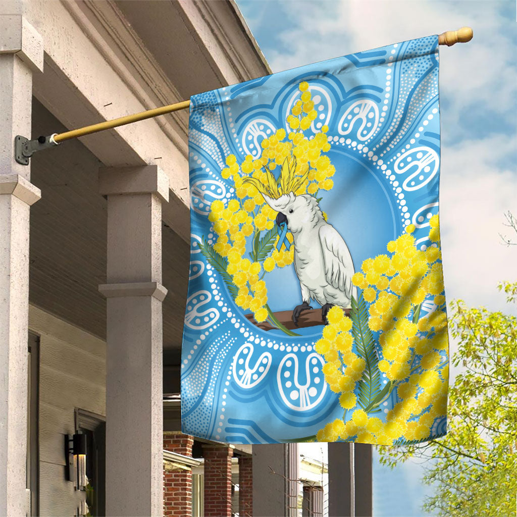World Diabetes Day Australia Garden Flag Yellow-crested Cockatoo Golden Wattle Aboriginal
