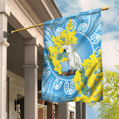 World Diabetes Day Australia Garden Flag Yellow-crested Cockatoo Golden Wattle Aboriginal