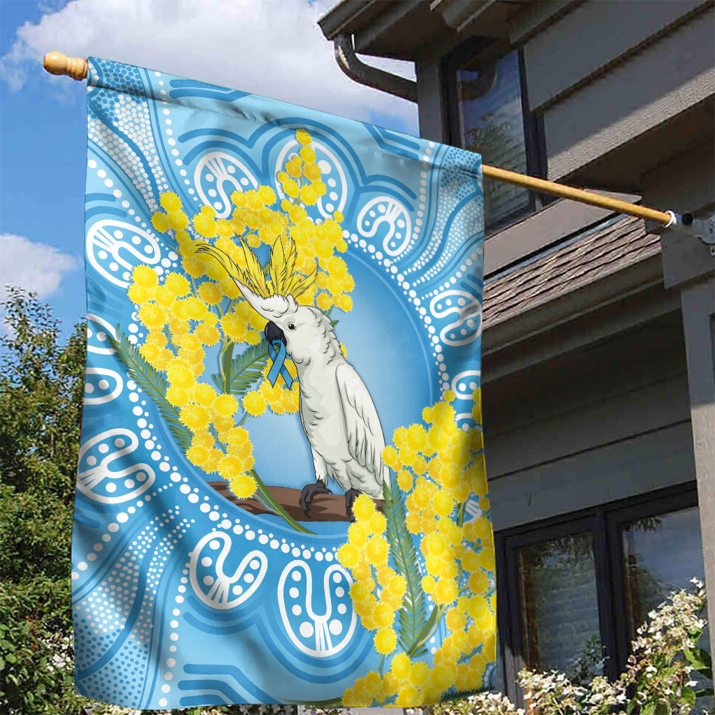 World Diabetes Day Australia Garden Flag Yellow-crested Cockatoo Golden Wattle Aboriginal