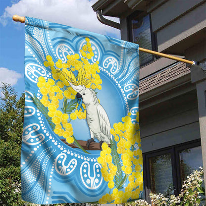 World Diabetes Day Australia Garden Flag Yellow-crested Cockatoo Golden Wattle Aboriginal