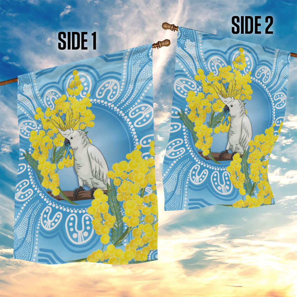 World Diabetes Day Australia Garden Flag Yellow-crested Cockatoo Golden Wattle Aboriginal