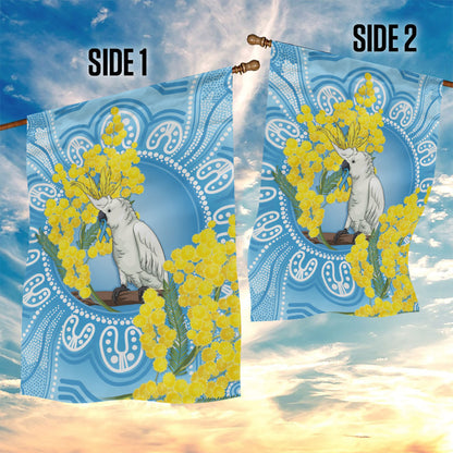 World Diabetes Day Australia Garden Flag Yellow-crested Cockatoo Golden Wattle Aboriginal