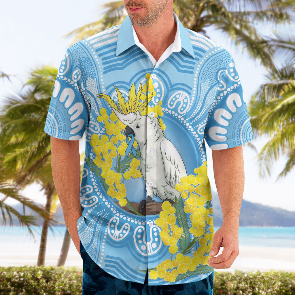 World Diabetes Day Australia Hawaiian Shirt Yellow-crested Cockatoo Golden Wattle Aboriginal