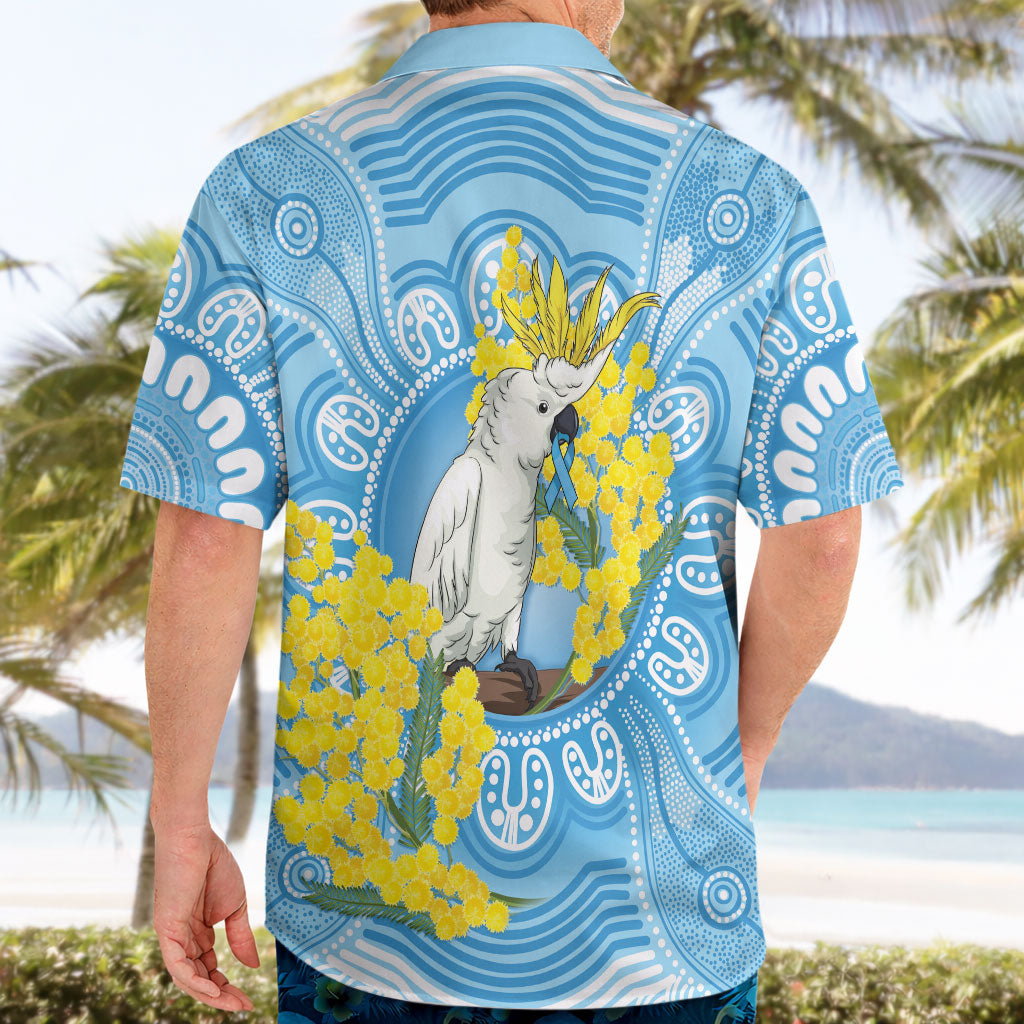 World Diabetes Day Australia Hawaiian Shirt Yellow-crested Cockatoo Golden Wattle Aboriginal