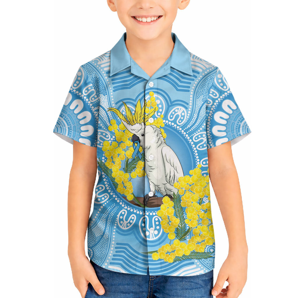 World Diabetes Day Australia Hawaiian Shirt Yellow-crested Cockatoo Golden Wattle Aboriginal