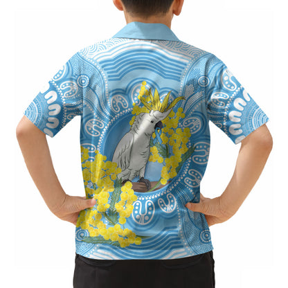 World Diabetes Day Australia Hawaiian Shirt Yellow-crested Cockatoo Golden Wattle Aboriginal