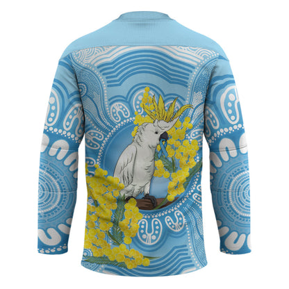 World Diabetes Day Australia Hockey Jersey Yellow-crested Cockatoo Golden Wattle Aboriginal