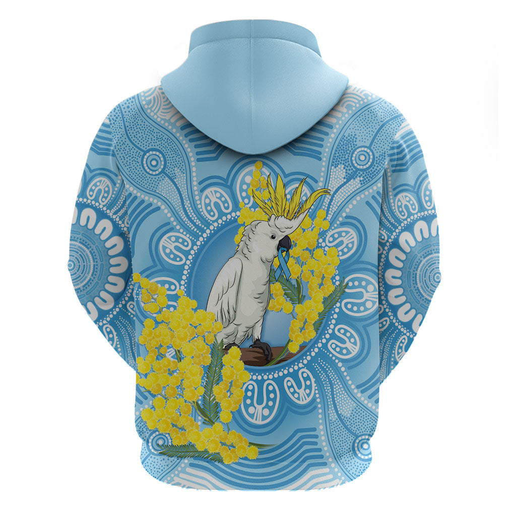 World Diabetes Day Australia Hoodie Yellow-crested Cockatoo Golden Wattle Aboriginal