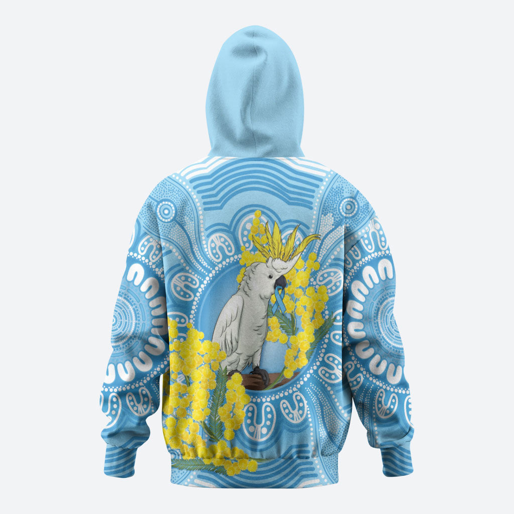 World Diabetes Day Australia Hoodie Yellow-crested Cockatoo Golden Wattle Aboriginal
