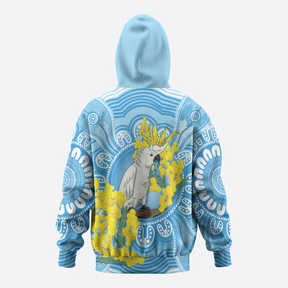 World Diabetes Day Australia Hoodie Yellow-crested Cockatoo Golden Wattle Aboriginal