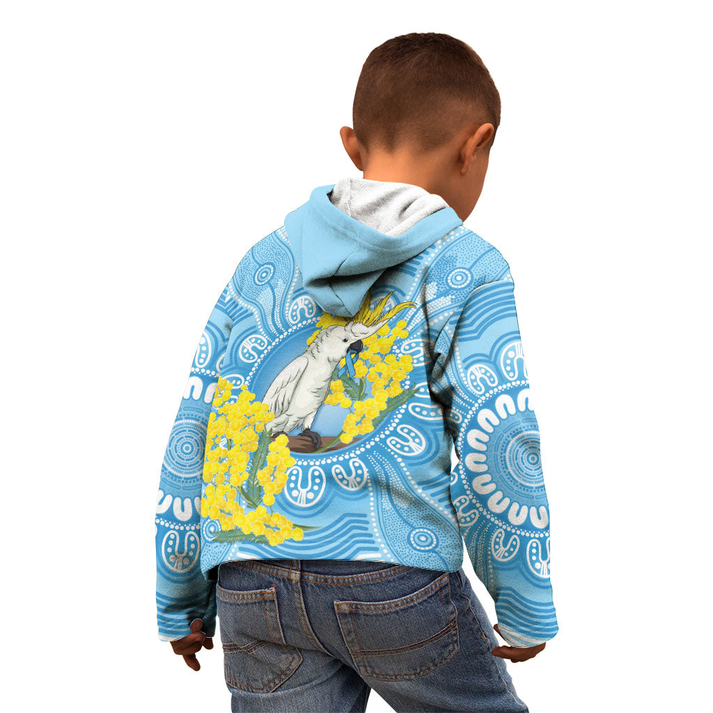 World Diabetes Day Australia Kid Hoodie Yellow-crested Cockatoo Golden Wattle Aboriginal