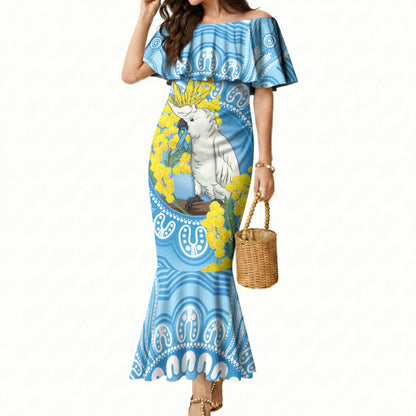 World Diabetes Day Australia Mermaid Dress Yellow-crested Cockatoo Golden Wattle Aboriginal