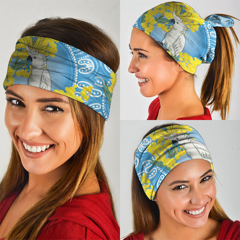 World Diabetes Day Australia Neck Gaiter Yellow-crested Cockatoo Golden Wattle Aboriginal