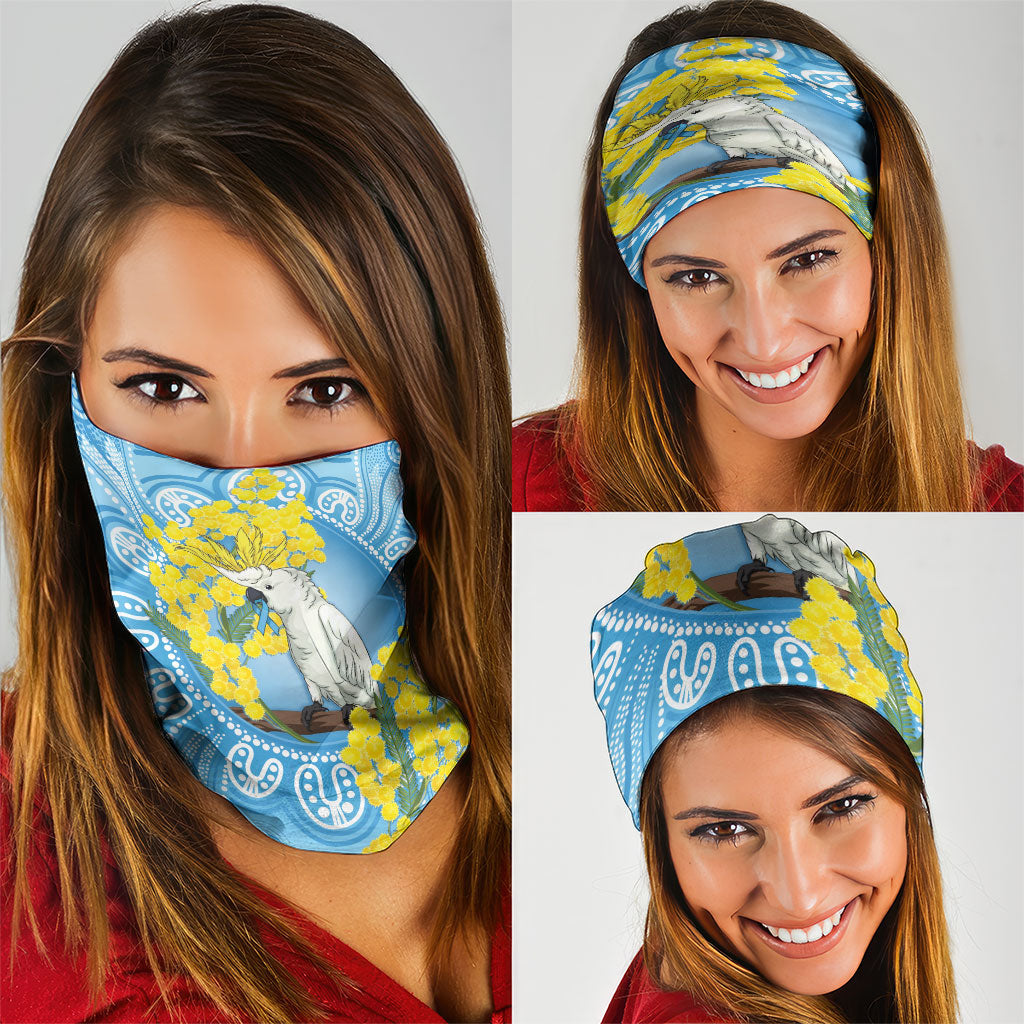 World Diabetes Day Australia Neck Gaiter Yellow-crested Cockatoo Golden Wattle Aboriginal