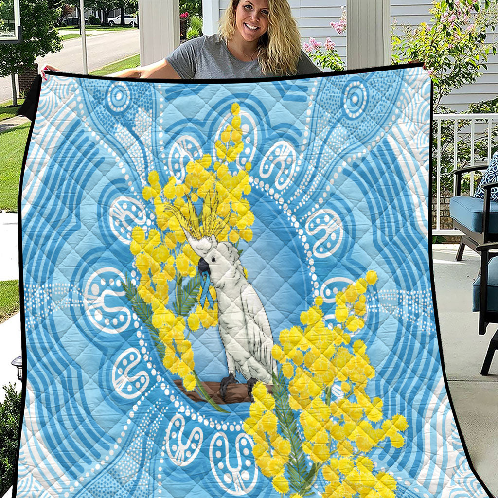 World Diabetes Day Australia Quilt Yellow-crested Cockatoo Golden Wattle Aboriginal