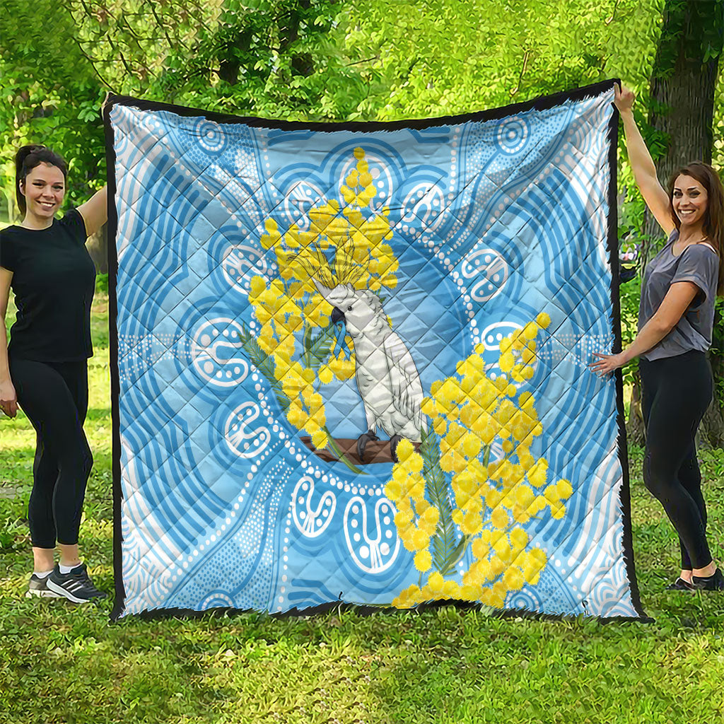 World Diabetes Day Australia Quilt Yellow-crested Cockatoo Golden Wattle Aboriginal