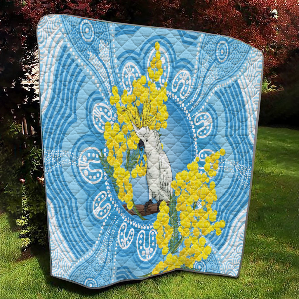 World Diabetes Day Australia Quilt Yellow-crested Cockatoo Golden Wattle Aboriginal