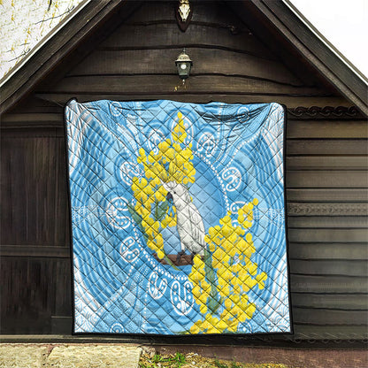World Diabetes Day Australia Quilt Yellow-crested Cockatoo Golden Wattle Aboriginal