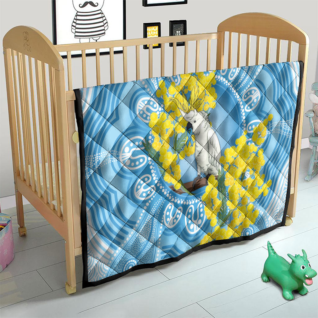 World Diabetes Day Australia Quilt Yellow-crested Cockatoo Golden Wattle Aboriginal