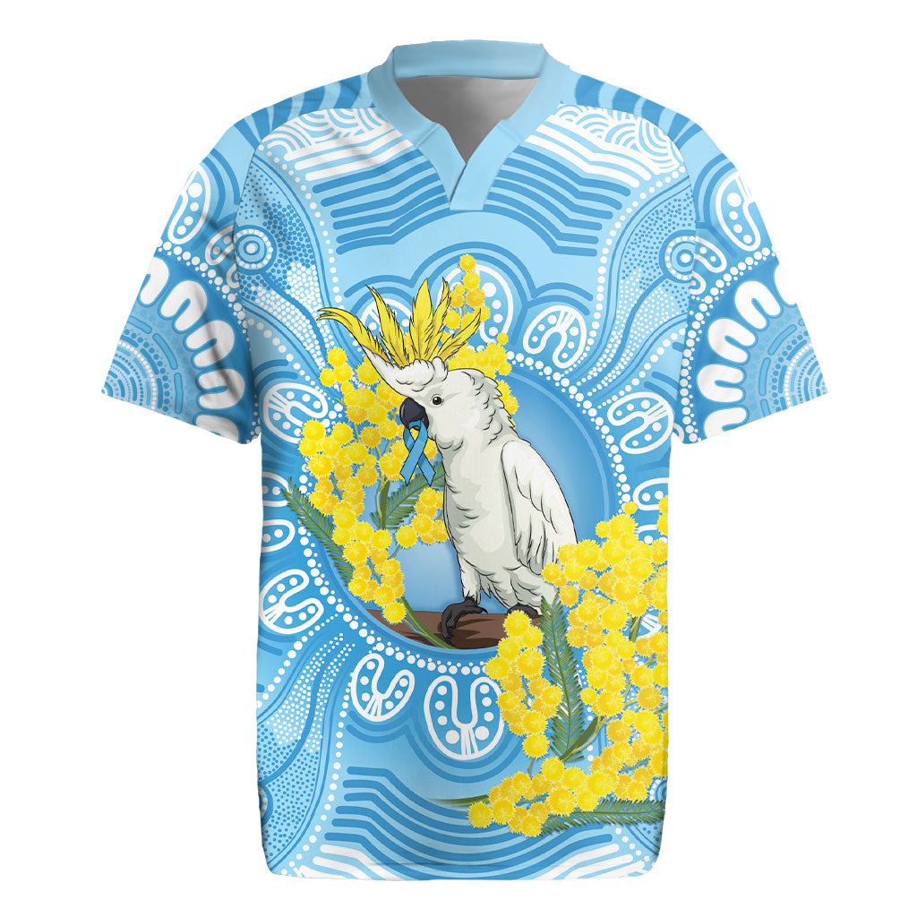 World Diabetes Day Australia Rugby Jersey Yellow-crested Cockatoo Golden Wattle Aboriginal