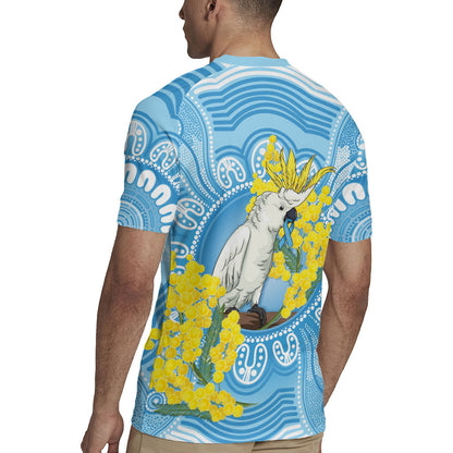 World Diabetes Day Australia Rugby Jersey Yellow-crested Cockatoo Golden Wattle Aboriginal