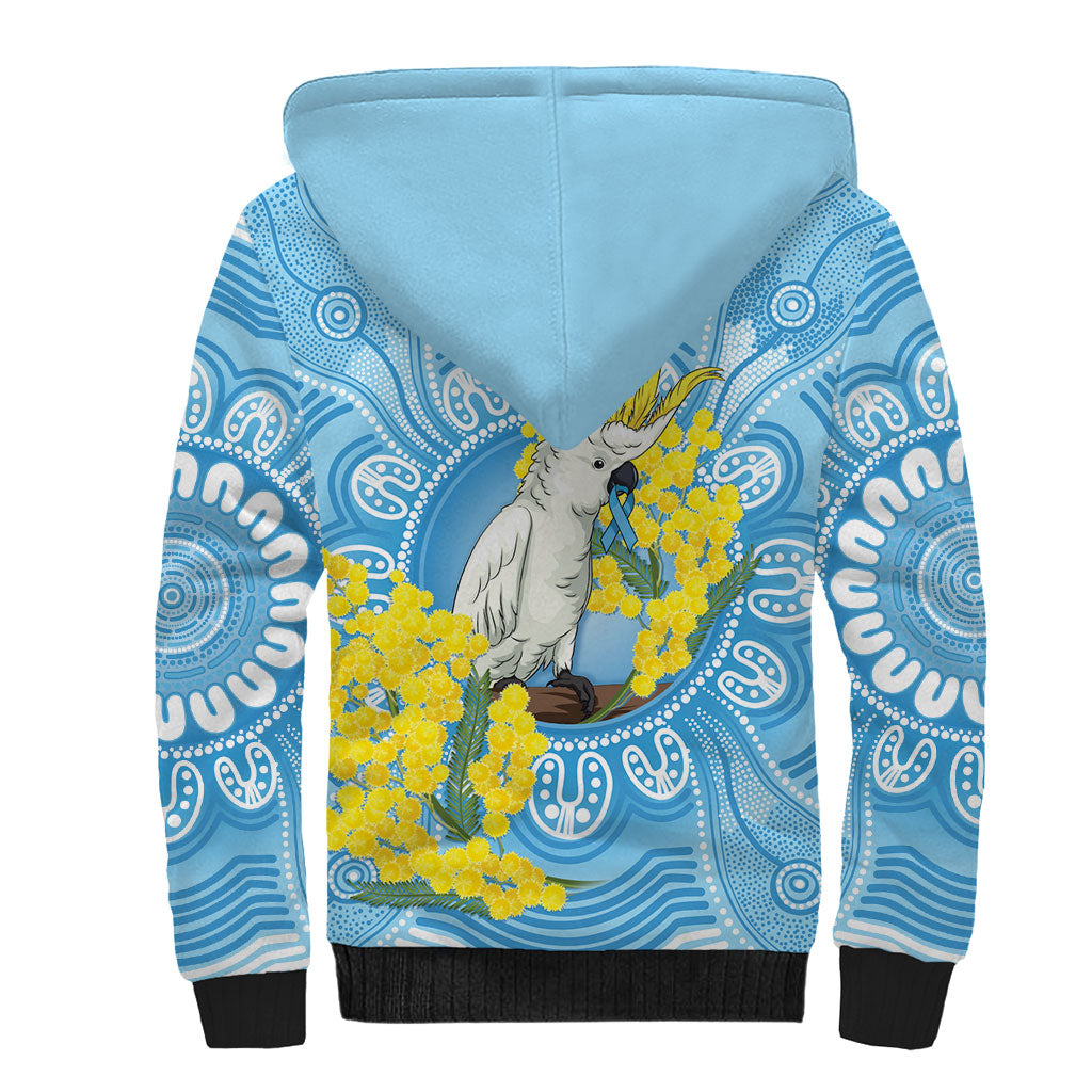 World Diabetes Day Australia Sherpa Hoodie Yellow-crested Cockatoo Golden Wattle Aboriginal