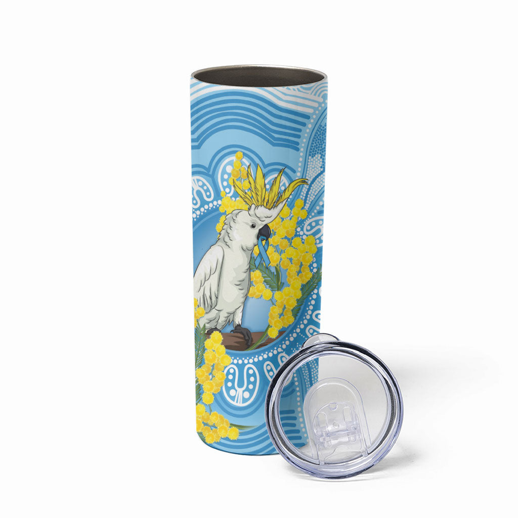 World Diabetes Day Australia Skinny Tumbler Yellow-crested Cockatoo Golden Wattle Aboriginal