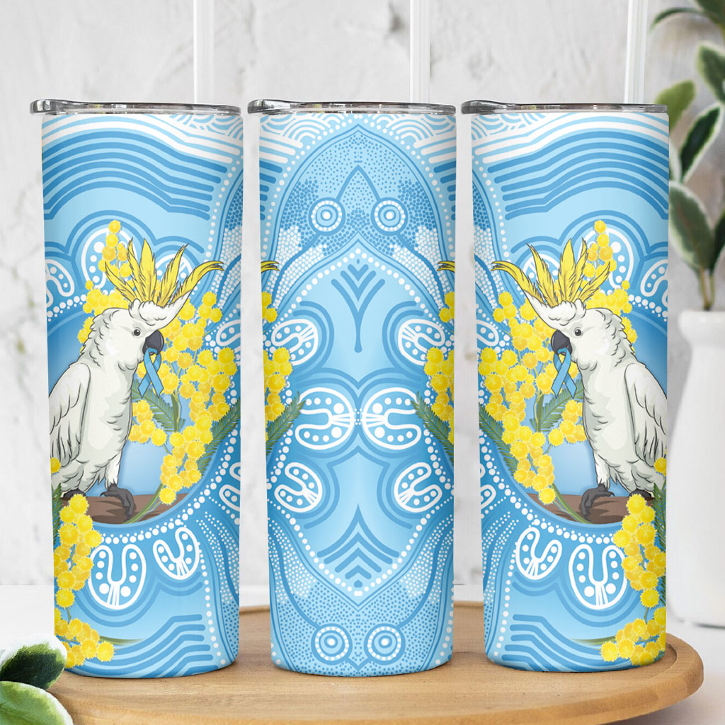 World Diabetes Day Australia Skinny Tumbler Yellow-crested Cockatoo Golden Wattle Aboriginal