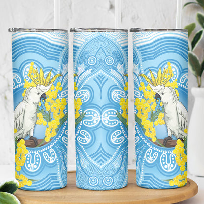 World Diabetes Day Australia Skinny Tumbler Yellow-crested Cockatoo Golden Wattle Aboriginal